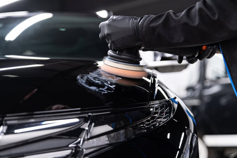 Car paint polishing