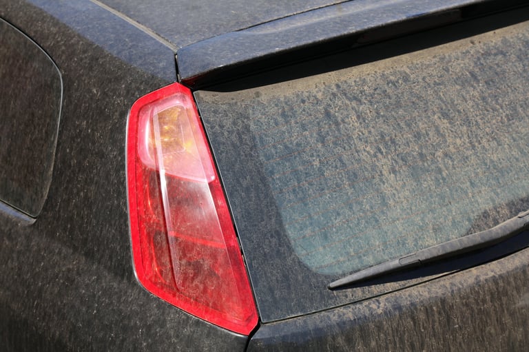 Dirty car needs wash - Before