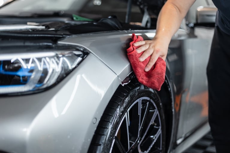 Professional car detailing - After